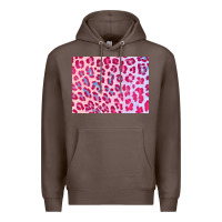 Coffee leopard background pink shimmer 3200x2400 Premium Hoodie - AdoDesignShop