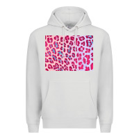 Dove Grey leopard background pink shimmer 3200x2400 Premium Hoodie - AdoDesignShop