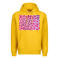 Lemon leopard background pink shimmer 3200x2400 Premium Hoodie - AdoDesignShop