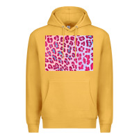 Mustard leopard background pink shimmer 3200x2400 Premium Hoodie - AdoDesignShop