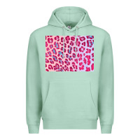 Seafoam leopard background pink shimmer 3200x2400 Premium Hoodie - AdoDesignShop