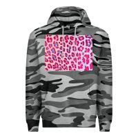 Slate Camo leopard background pink shimmer 3200x2400 Premium Hoodie - AdoDesignShop
