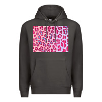 Smoke leopard background pink shimmer 3200x2400 Premium Hoodie - AdoDesignShop