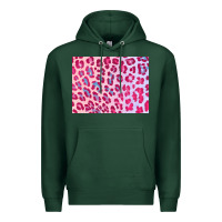 Sports Green leopard background pink shimmer 3200x2400 Premium Hoodie - AdoDesignShop