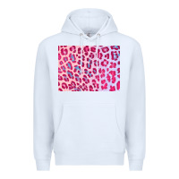 White leopard background pink shimmer 3200x2400 Premium Hoodie - AdoDesignShop