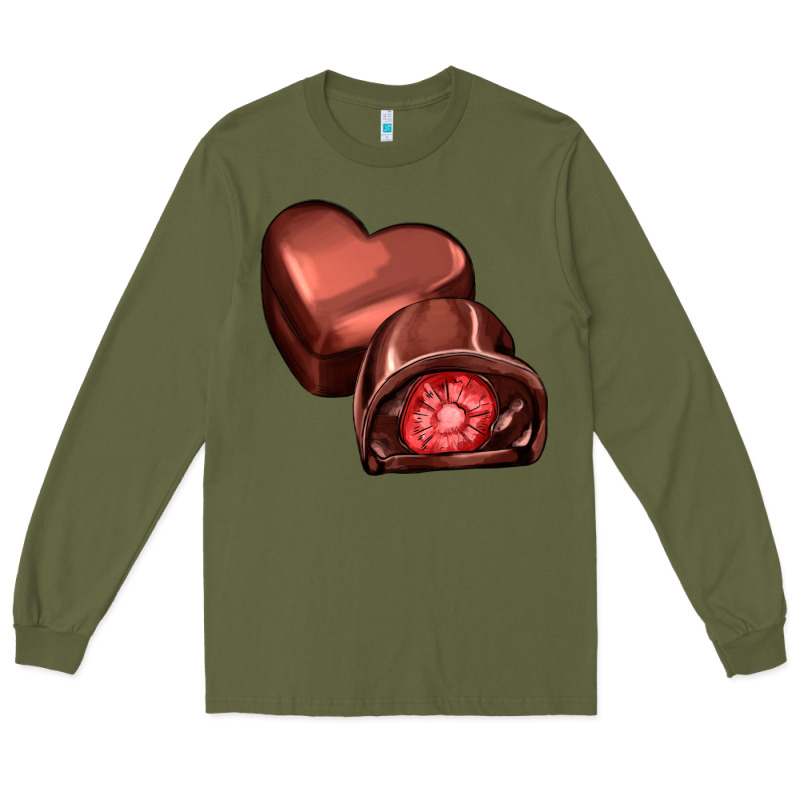 Heart Chocolate Long Sleeve Tee by AdoDesignShop | Teevron