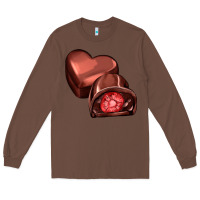 Chestnut heart chocolate Long Sleeve Tee - AdoDesignShop