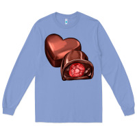 Colony Blue heart chocolate Long Sleeve Tee - AdoDesignShop
