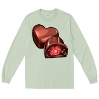 Matcha heart chocolate Long Sleeve Tee - AdoDesignShop