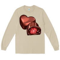 Mushroom heart chocolate Long Sleeve Tee - AdoDesignShop
