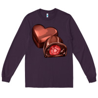 Plum heart chocolate Long Sleeve Tee - AdoDesignShop