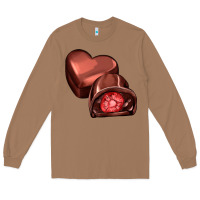 Toasted Coconut heart chocolate Long Sleeve Tee - AdoDesignShop