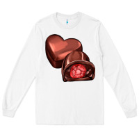 White heart chocolate Long Sleeve Tee - AdoDesignShop
