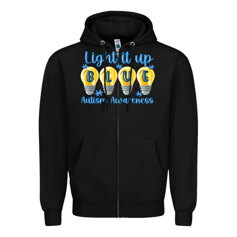 Light It Up Zipper Hoodie by MaliasSmallBusiness | Teevron