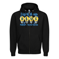 Black light it up Zipper Hoodie - MaliasSmallBusiness