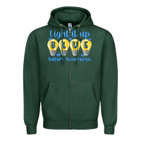 Sports Green light it up Zipper Hoodie - MaliasSmallBusiness