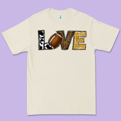 Football Love Premium Tee Designed By Ranaportraitstore