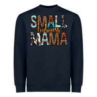 Navy Small Business Mama Heavyweight Sweatshirt - FaDigitalArtStudio