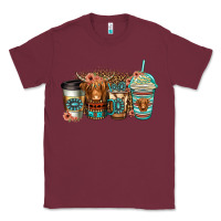 Burgundy serape floral longhaired cow coffee cups Classic Tee - Jasminsmagicworld