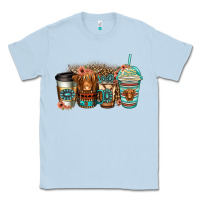 Dusty Blue serape floral longhaired cow coffee cups Classic Tee - Jasminsmagicworld