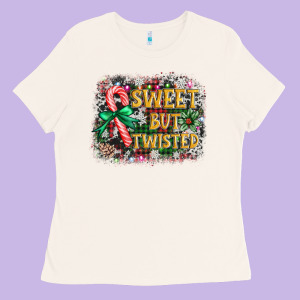 Sweet But Twisted Ladies Tee Designed By Adodesignshop