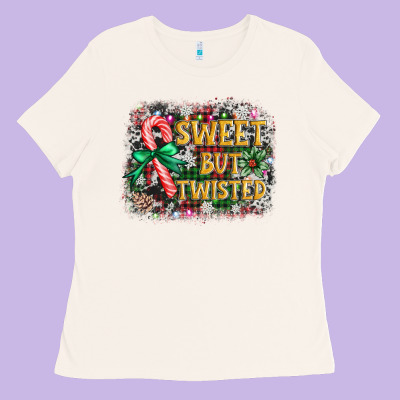 Sweet But Twisted Ladies Tee Designed By Adodesignshop