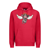 Cardinal angel baby pig Premium Hoodie - BarkalooDesign