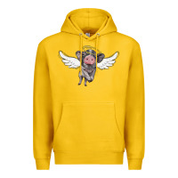 Lemon angel baby pig Premium Hoodie - BarkalooDesign