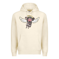 Tofu angel baby pig Premium Hoodie - BarkalooDesign