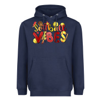 Navy softball vibes Heavyweight Hoodie - MaliasSmallBusiness