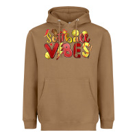 Toasted Coconut softball vibes Heavyweight Hoodie - MaliasSmallBusiness