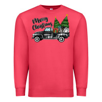 Cardinal merry christmas truck Premium Sweatshirt - MaliasSmallBusiness
