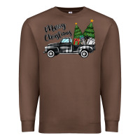 Chestnut merry christmas truck Premium Sweatshirt - MaliasSmallBusiness