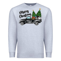 Merry Christmas Truck Premium Sweatshirt | Teevron