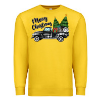 Lemon merry christmas truck Premium Sweatshirt - MaliasSmallBusiness
