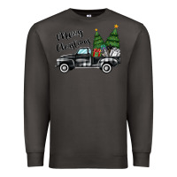 Smoke merry christmas truck Premium Sweatshirt - MaliasSmallBusiness