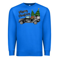 True Royal merry christmas truck Premium Sweatshirt - MaliasSmallBusiness
