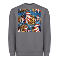 Storm 4th of july indian headdress seamless pattern Heavyweight Sweatshirt - HRA Design Shop