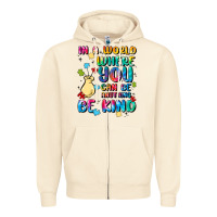 Sandshell in a world where you can be anything Zipper Hoodie - MaliasSmallBusiness