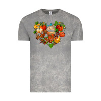 Cloud Rock fall pumpkin heart Vintage Tee - AdoDesignShop