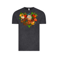 Vintage Black fall pumpkin heart Vintage Tee - AdoDesignShop