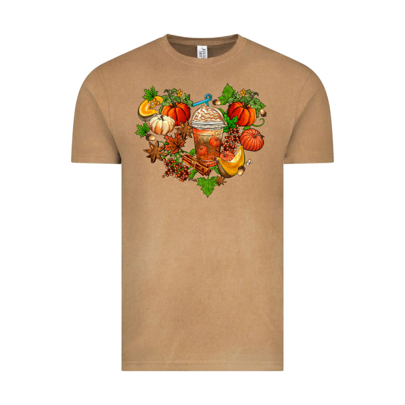 Fall Pumpkin Heart Vintage Tee by AdoDesignShop | Teevron