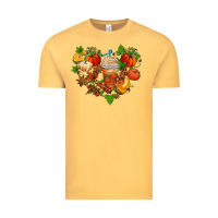 Vintage Mustard fall pumpkin heart Vintage Tee - AdoDesignShop