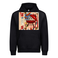 Black red white and bbq usa flag Urban Hoodie - TumblerDesignByShophia