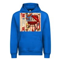 Cobalt red white and bbq usa flag Urban Hoodie - TumblerDesignByShophia