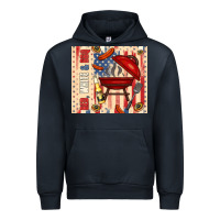 Navy red white and bbq usa flag Urban Hoodie - TumblerDesignByShophia