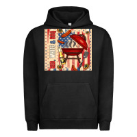 Pigment Black red white and bbq usa flag Urban Hoodie - TumblerDesignByShophia