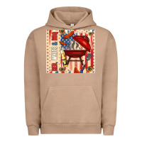 Pigment Burro red white and bbq usa flag Urban Hoodie - TumblerDesignByShophia