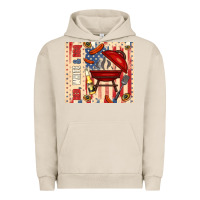 Pigment French Oak red white and bbq usa flag Urban Hoodie - TumblerDesignByShophia