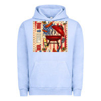Pigment Grape Ice red white and bbq usa flag Urban Hoodie - TumblerDesignByShophia